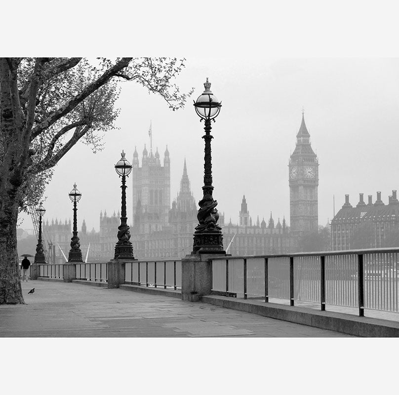 Tapet London Fog W+G – 8 bitar 366×254 cm inkl tapetklister