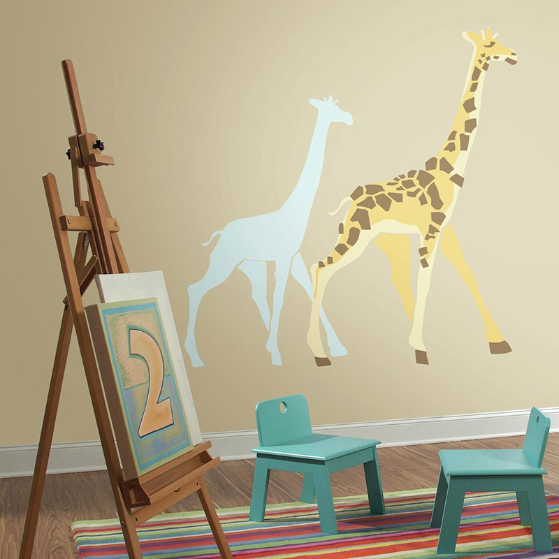 Väggdekor Giraffe Giant RoomMates