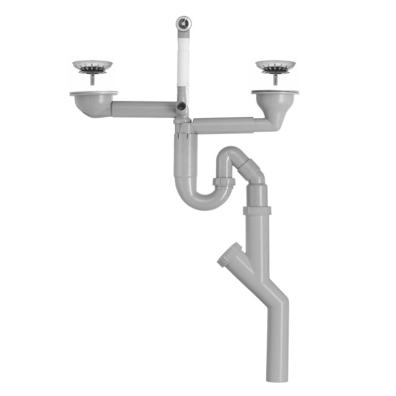 Vattenlås Dubbel Pro Contura – 370x450x90 mm ytterdiameter: 50 mm