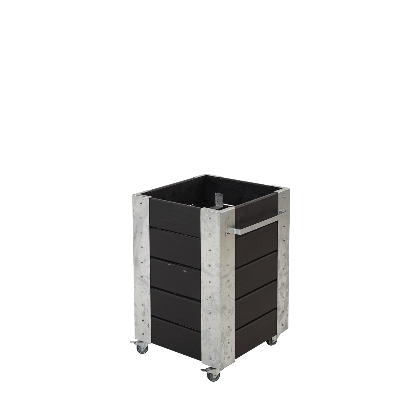 Blomlåda Cubic PLUS 46x50x70cm – 46x50x70 cm inkl. hjul svart