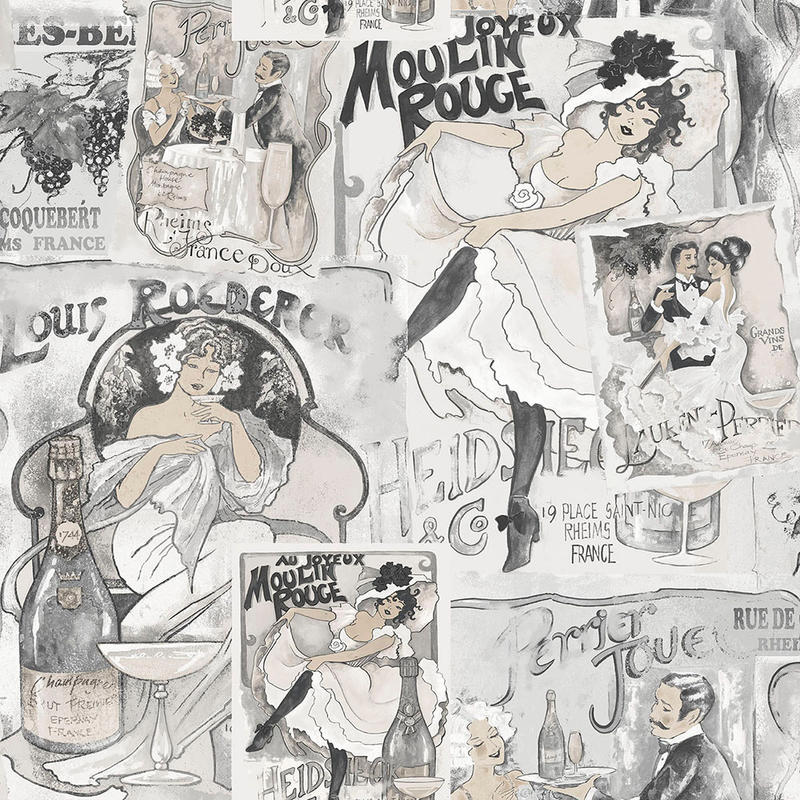 Tapet Nostalchic C Champagne Posters Galerie