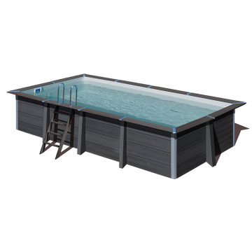 Rektangulär Pool i Komposit 606x326x124 cm Swim & Fun