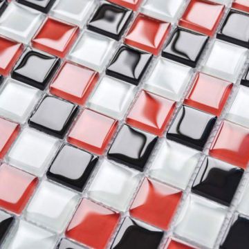 Kristallmosaik Red Checkers Nordic kakel
