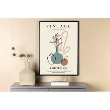 Poster Abstract Vintage Venture Home