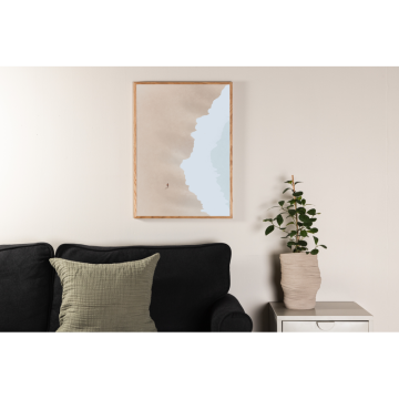 Poster Abstract Beach Beige/Blå Venture Home
