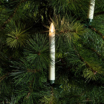 Julgransbelysning 10 LED Varmvit med Fjärrkontroll Gnosjö Konstsmide