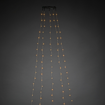 Julgransbelysning Slinga Amber LED Silverfärgad kabel Gnosjö Konstsmide