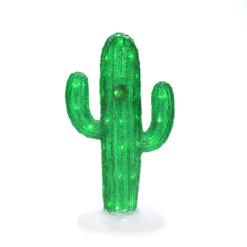 Ljusdekoration Ute Kaktus akryl 45cm LED Gnosjö Konstsmide