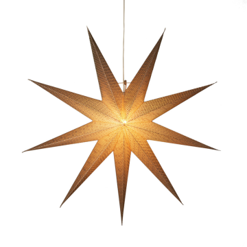 Julstjärna Inne Hängande Papper 9-uddig med Sladdställ 115 cm Gnosjö Konstsmide