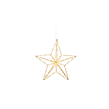 Julstjärna Inne Metall hängande 90 amber LED 36 cm Gnosjö Konstsmide
