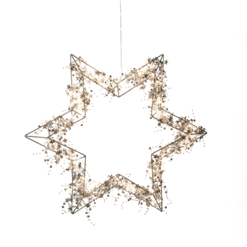 Julstjärna Utomhus Metallkrans 60 cm LED Gnosjö Konstsmide