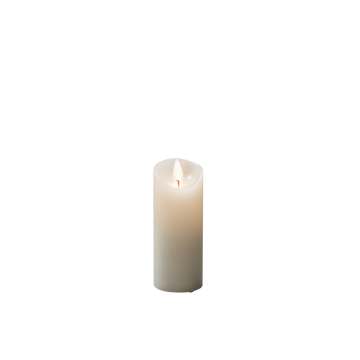 Dekorationsljus El Vaxljus gräddvit, varmvit LED Timer 4/8h 2xAA Gnosjö Konstsmide