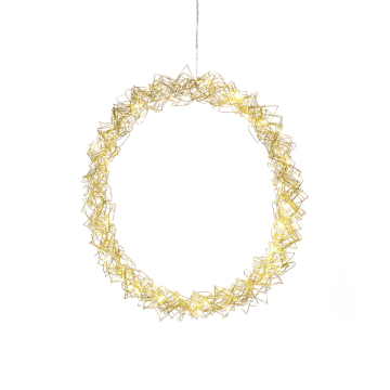 Julkrans med Belysning 45 cm 40 varmvita LED Gnosjö Konstsmide