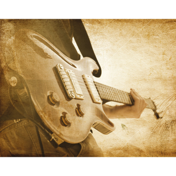 Tapet Grunge Digital 2,50x3,18m Sepia Guitar Galerie